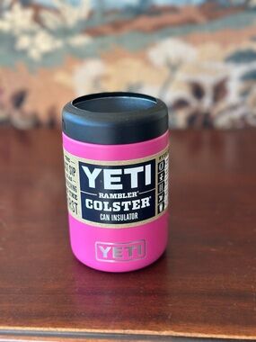 NWT Yeti Can Insulator Koozie Colster Hot Tropical Pink